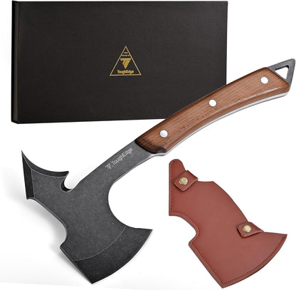 Meat Cleaver Knife, forged 8.07" Bone Chopper, 6mm Thick Blade, All-in-One Chop & Slice Knife with Wenge Wood Handle for Home Kitchen & BBQ