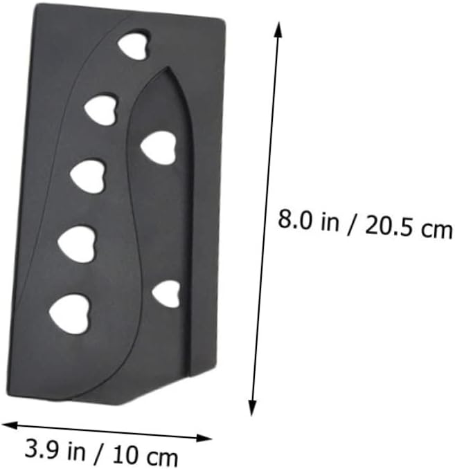 7pcs Plastic Cutter Protective Cover Cut-resistant Sleeves for Kitchen Knives Assorted for Chef Paring and Utility Knives Storage Black Style