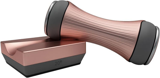 Onze Rolling Knife Sharpener | For 15 18 20 22 Degree Knives | Ceramic Whetstone & Diamond Grit | Strong Magnet Anti Rolling Ergonomic Grip | Pink Gold