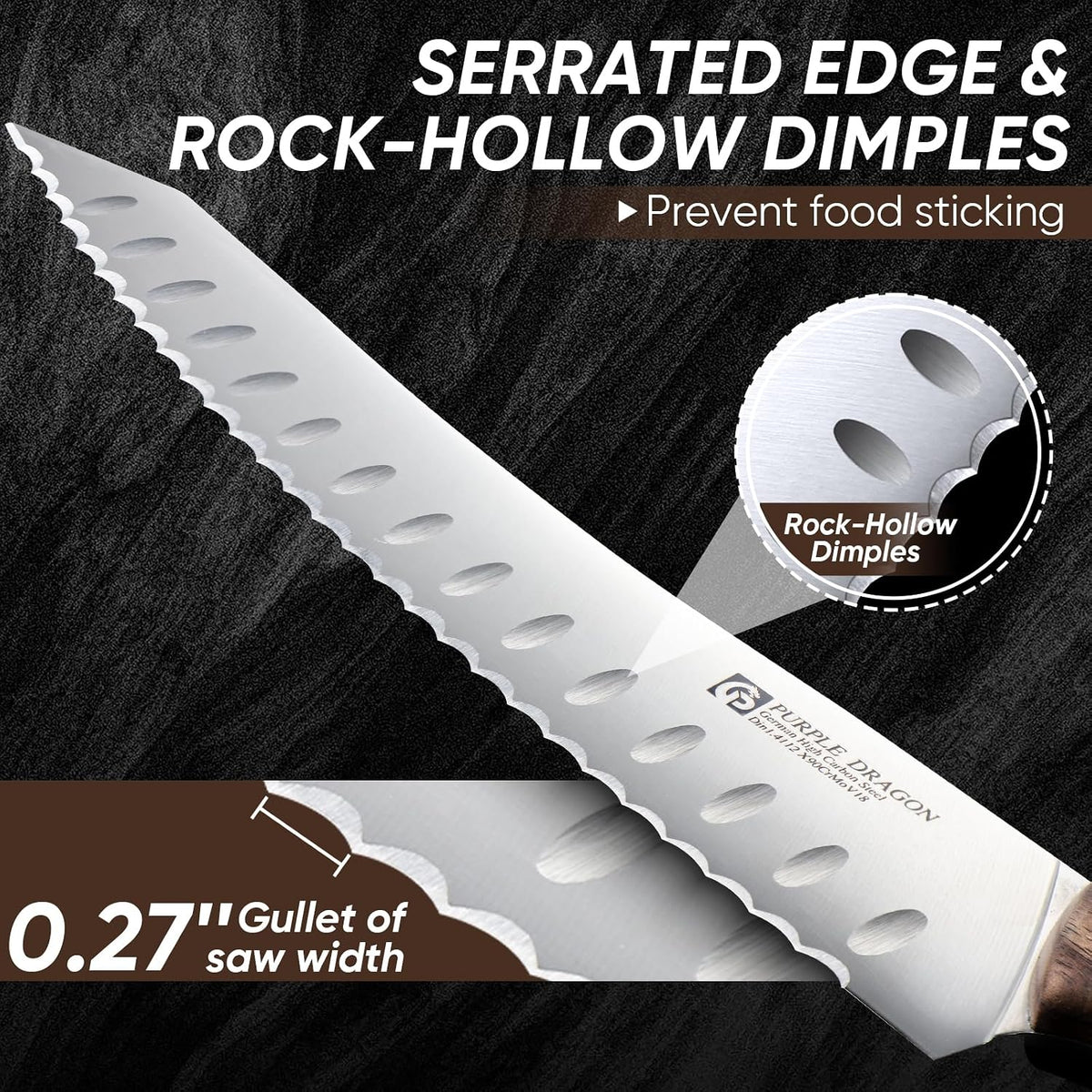 Serrated Steak Knives Set of 4 inch - Steak Knife Set
