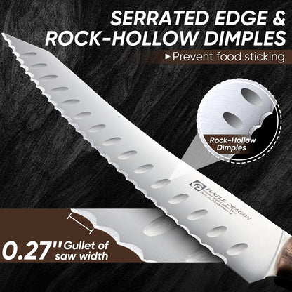 Serrated Steak Knives Set of 4 inch - Steak Knife Set