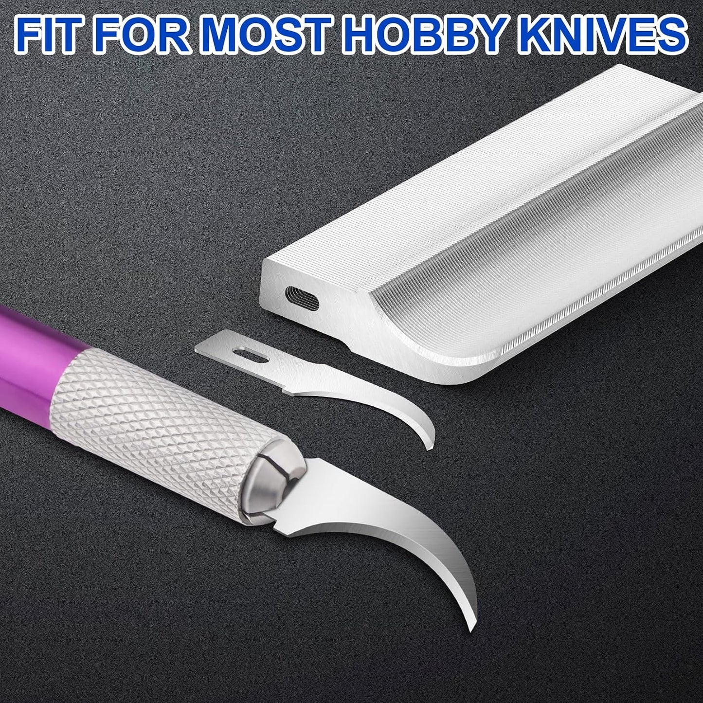 150 PCS Exacto Knife Blades #17, SK5 Hobby Knife Replacement Blades | Flat-Edge Art Knife Blades for Chiseling and Trimming, Controlled-Cutting Craft Knife Blades for Paper, Wood and Leather