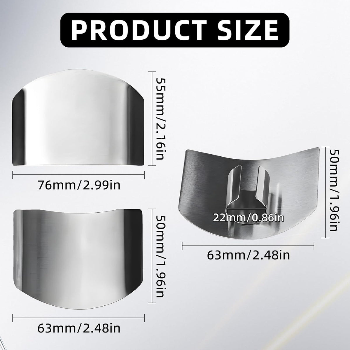 2026 New Stainless Steel Finger Guard, Multifunctional Finger Protector for Cutting Food, Avoid Hurting Kitchen Tools (2 Pcs)