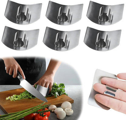 2026 New Stainless Steel Finger Guard, Multifunctional Finger Protector for Cutting Food, Avoid Hurting Kitchen Tools (2 Pcs)
