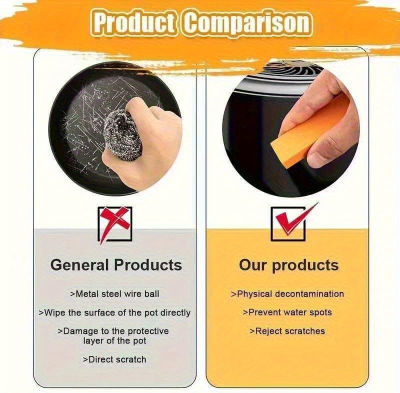 2Pcs Advanced Rust and Stain Remover Erasers, Cleaning Miracle Bathrooms and Kitchens