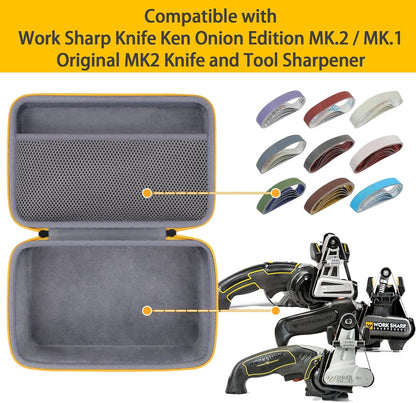 Hard Travel Case For Work Sharp Benchmade Field Sharpener | Fits Work Sharp And Benchmade Field Sharpeners, Secure Strap, Compact Design, Hard Exterior