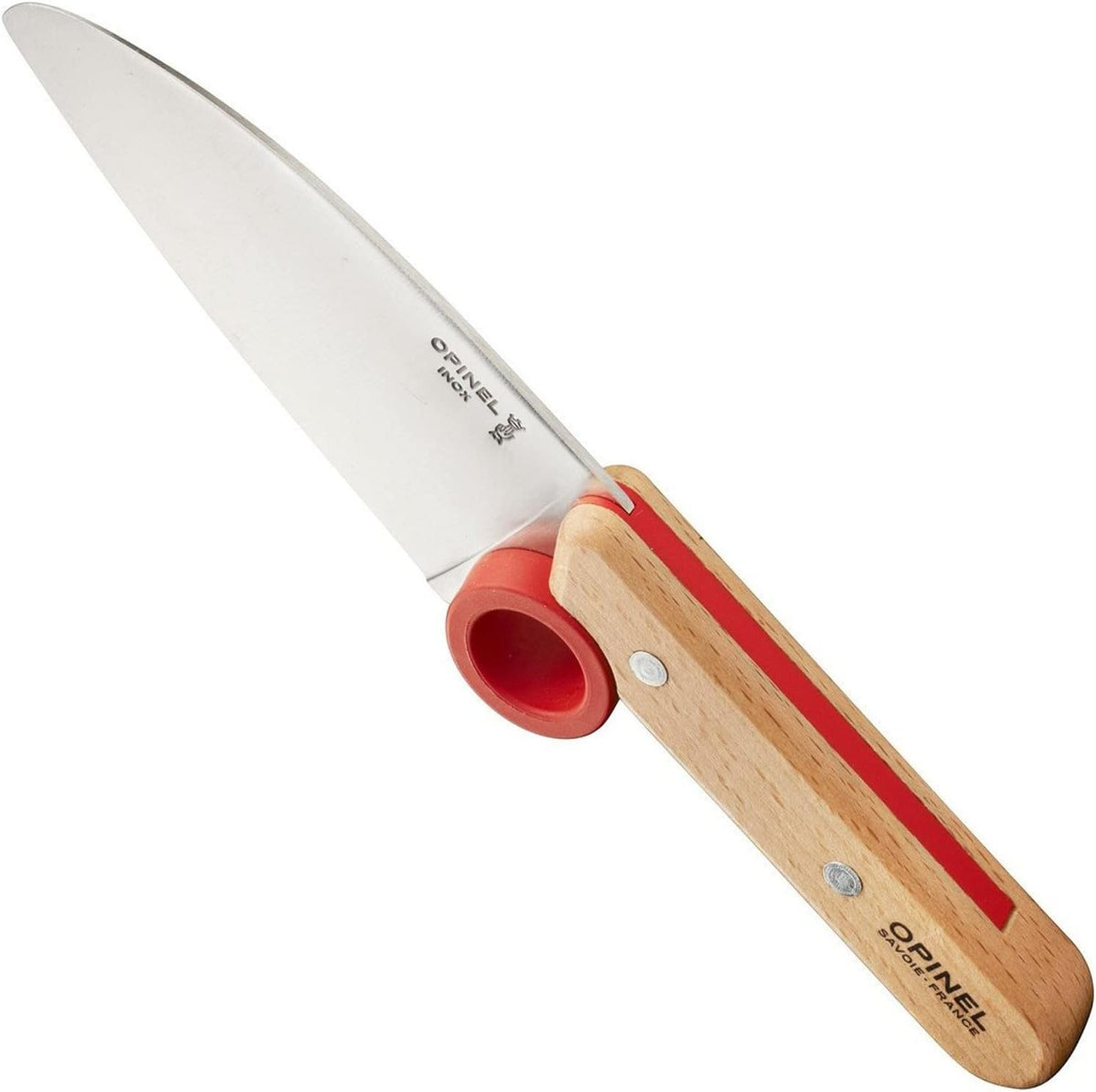 Le Petit Chef Knife Set, Chef Knife with Rounded Tip, Fingers Guard, For Children, Teaching Food Prep and Kitchen Safety, 2 Piece Set, Made in France