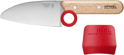 Le Petit Chef Knife Set, Chef Knife with Rounded Tip, Fingers Guard, For Children, Teaching Food Prep and Kitchen Safety, 2 Piece Set, Made in France