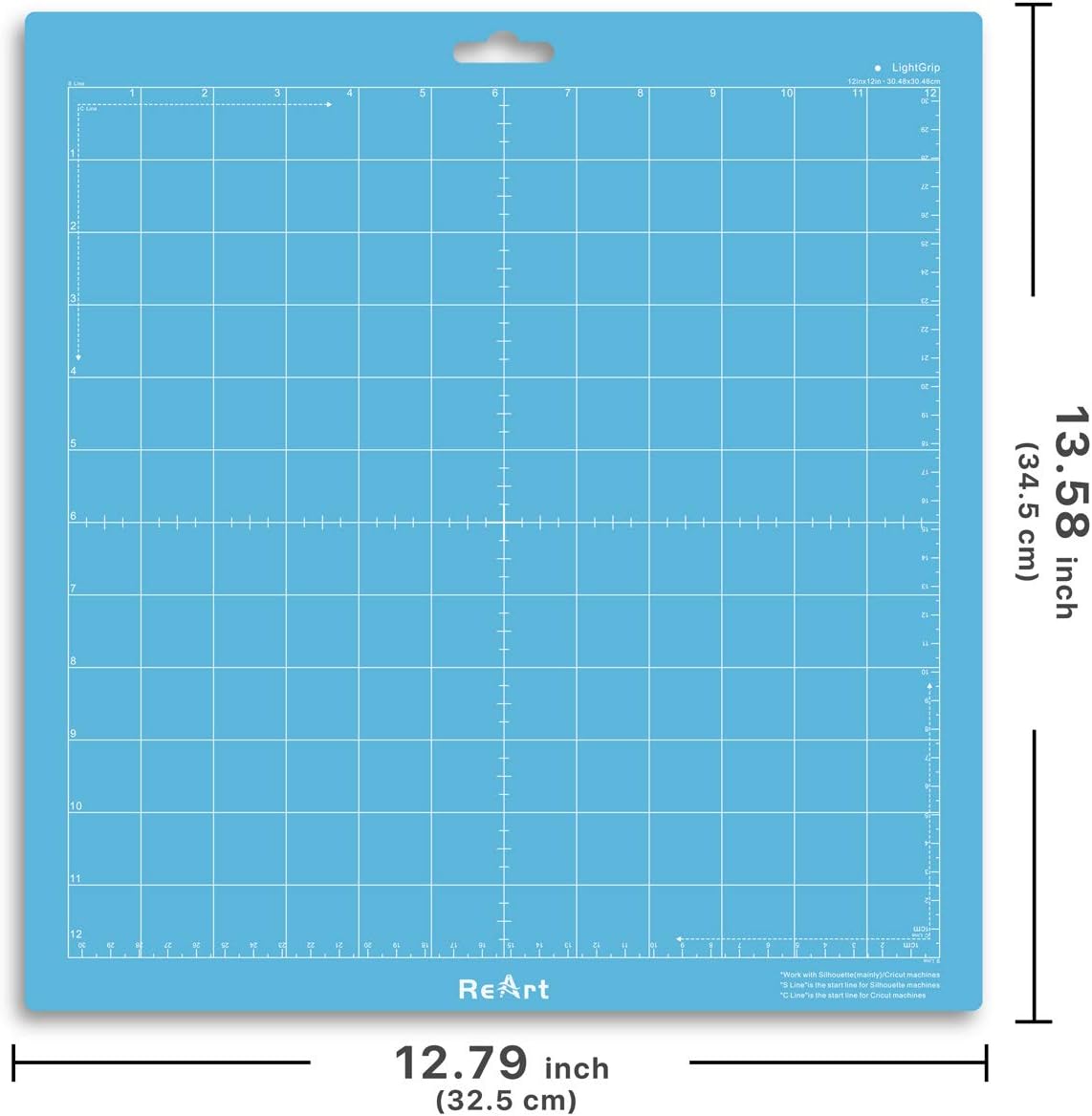 Cutting Mat Suit for Silhouette Cameo 3 Packs 12” x 12” - Light Grip Adhesive Cutting Mat Replacement Set Mats Vinyl Craft