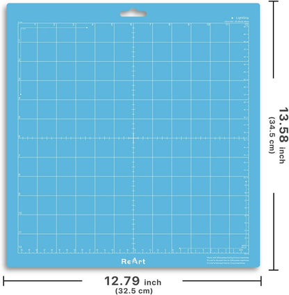 Cutting Mat Suit for Silhouette Cameo 3 Packs 12” x 12” - Light Grip Adhesive Cutting Mat Replacement Set Mats Vinyl Craft