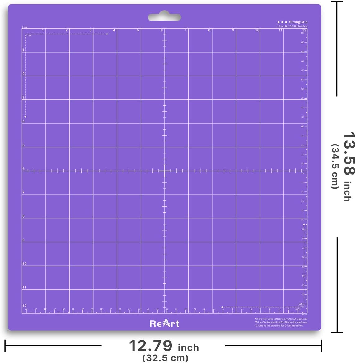 Cutting Mat Suit for Silhouette Cameo 3 Packs 12” x 12” - Light Grip Adhesive Cutting Mat Replacement Set Mats Vinyl Craft