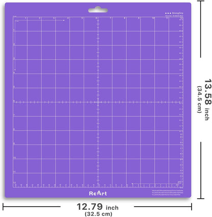 Cutting Mat Suit for Silhouette Cameo 3 Packs 12” x 12” - Light Grip Adhesive Cutting Mat Replacement Set Mats Vinyl Craft