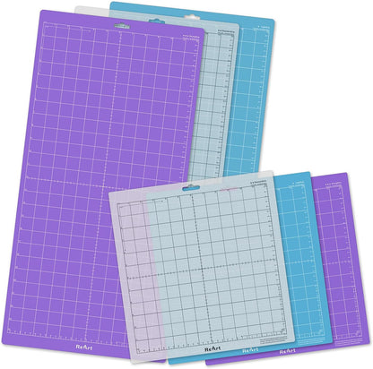 Cutting Mat Suit for Silhouette Cameo 3 Packs 12” x 12” - Light Grip Adhesive Cutting Mat Replacement Set Mats Vinyl Craft