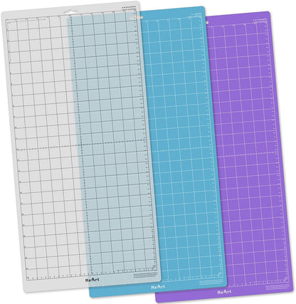 Cutting Mat Suit for Silhouette Cameo 3 Packs 12” x 12” - Light Grip Adhesive Cutting Mat Replacement Set Mats Vinyl Craft