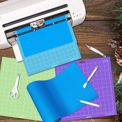 Cutting Mat Suit for Silhouette Cameo 3 Packs 12” x 12” - Light Grip Adhesive Cutting Mat Replacement Set Mats Vinyl Craft