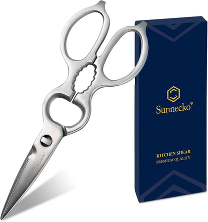 Kitchen Scissors All Purpose Heavy Duty Scissors Titanium Coated, Kitchen Shears for Food, Micro Serrated with Detachable Blades