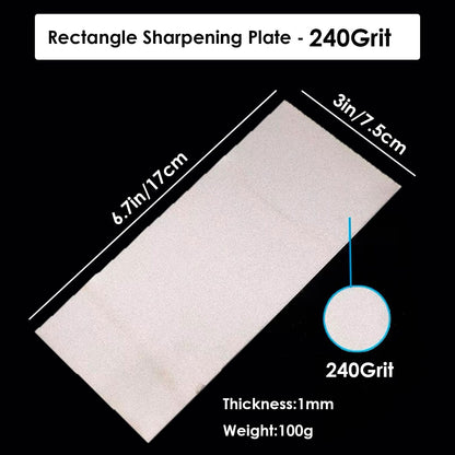 Diamond Sharpening Stone, 80 Grit Thin Grinding Polishing Sharpening Plate Diamond Knife Sharpener Polishing Tool
