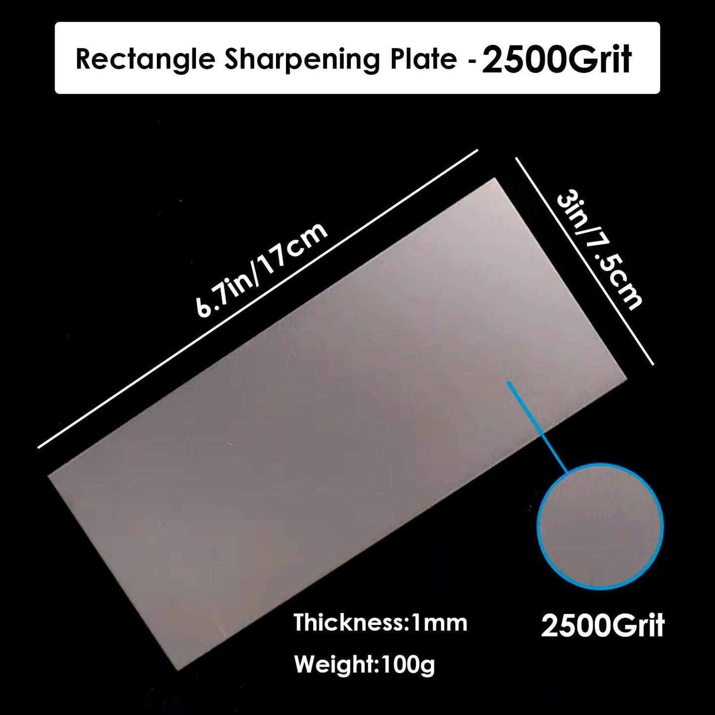 Diamond Sharpening Stone, 80 Grit Thin Grinding Polishing Sharpening Plate Diamond Knife Sharpener Polishing Tool