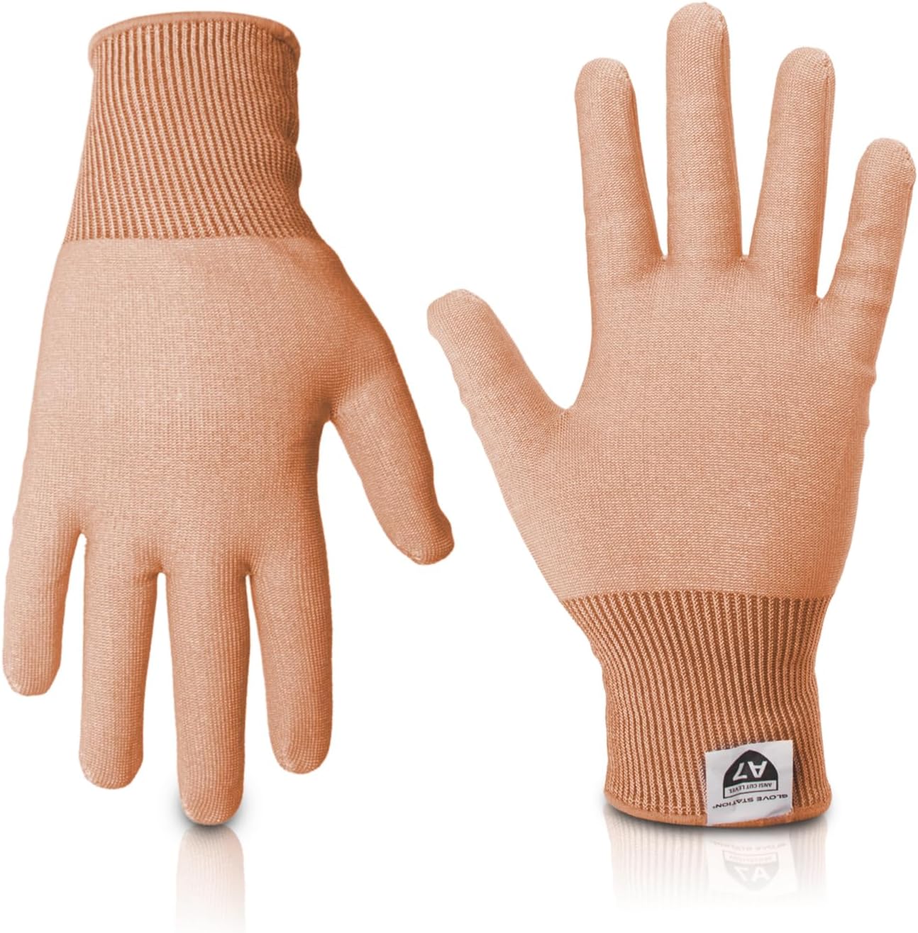 Ultra Durable Series Cut Resistant Gloves - Cutting Gloves for Chefs, BBQ and Cooking - Level 5 Protection, Food Grade Safe Cut - Purple, Large Size