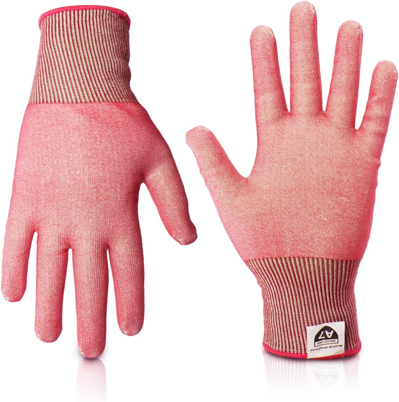 Ultra Durable Series Cut Resistant Gloves - Cutting Gloves for Chefs, BBQ and Cooking - Level 5 Protection, Food Grade Safe Cut - Purple, Large Size