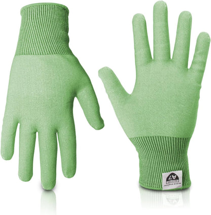 Ultra Durable Series Cut Resistant Gloves - Cutting Gloves for Chefs, BBQ and Cooking - Level 5 Protection, Food Grade Safe Cut - Purple, Large Size