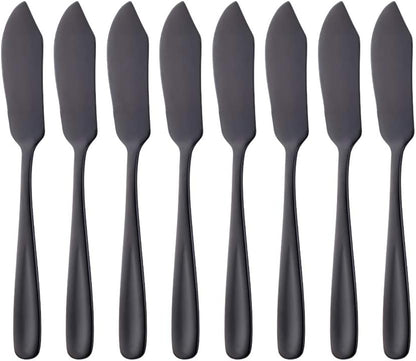 Cheese Butter Knife, Stainless Steel 18/10 6" Mini Desert Knives, Breakfast Slicer Sandwich Spreader,Set of 8