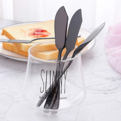Cheese Butter Knife, Stainless Steel 18/10 6" Mini Desert Knives, Breakfast Slicer Sandwich Spreader,Set of 8