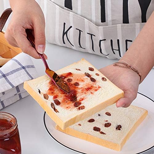 Cheese Butter Knife, Stainless Steel 18/10 6" Mini Desert Knives, Breakfast Slicer Sandwich Spreader,Set of 8