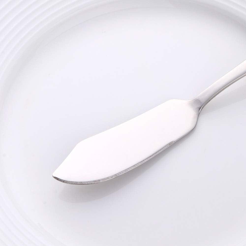 Cheese Butter Knife, Stainless Steel 18/10 6" Mini Desert Knives, Breakfast Slicer Sandwich Spreader,Set of 8