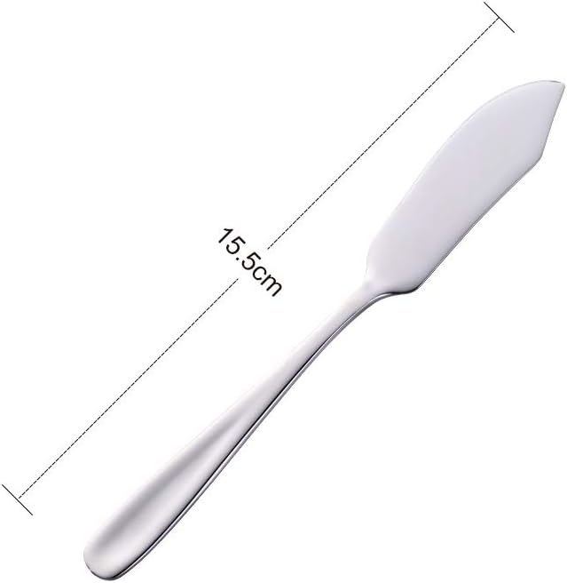 Cheese Butter Knife, Stainless Steel 18/10 6" Mini Desert Knives, Breakfast Slicer Sandwich Spreader,Set of 8