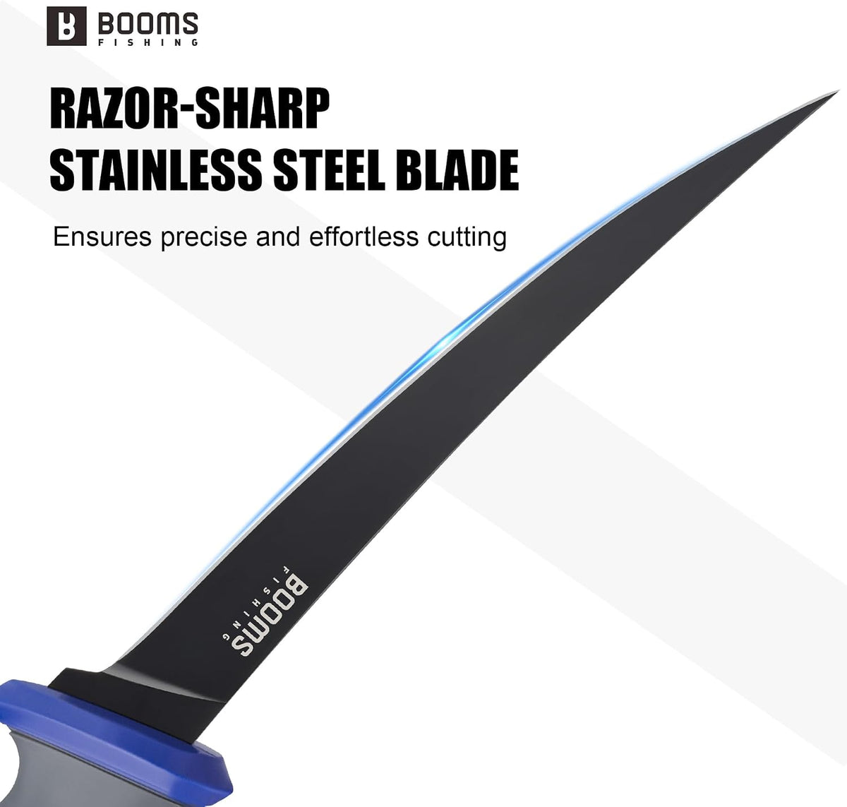 Fillet Knife Set: 5" Bait Knife, 7" & 9" Filet Knives with Sharpening Steel and Storage Case - Non-Slip Handles, Vented Sheaths for Saltwater & Freshwater - Ideal Fishing Gift for Men