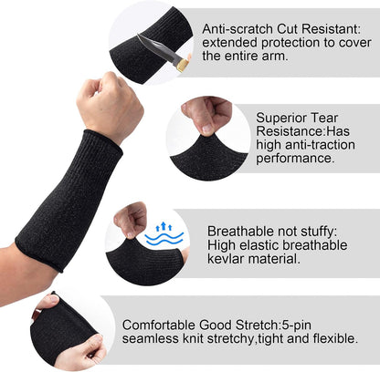 Cut Resistant Sleeves for Arm Protection, Gardening Sleeves, Dog Bite Safety Arm Sleeves