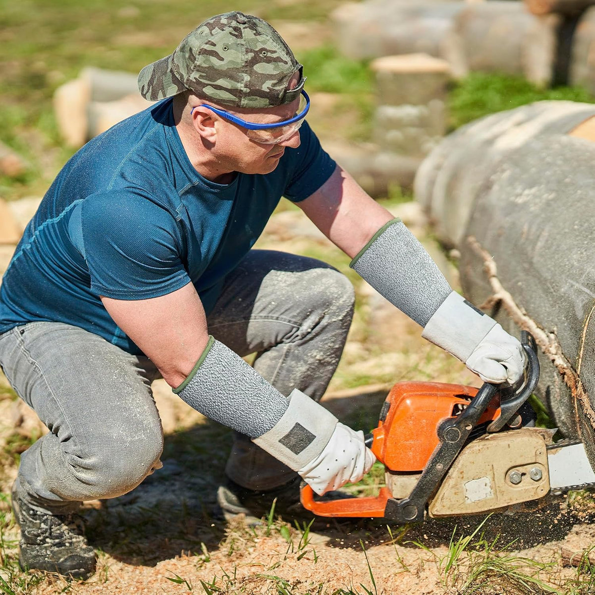 Cut Resistant Sleeves for Arm Protection, Gardening Sleeves, Dog Bite Safety Arm Sleeves
