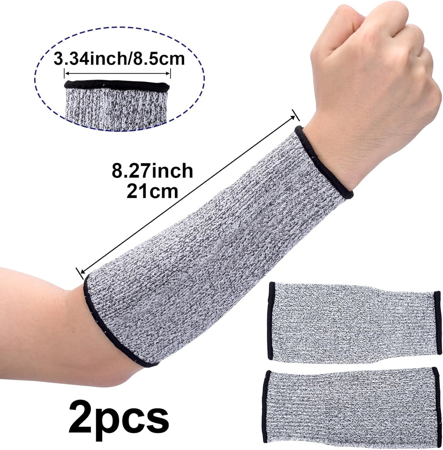Cut Resistant Sleeves for Arm Protection, Gardening Sleeves, Dog Bite Safety Arm Sleeves