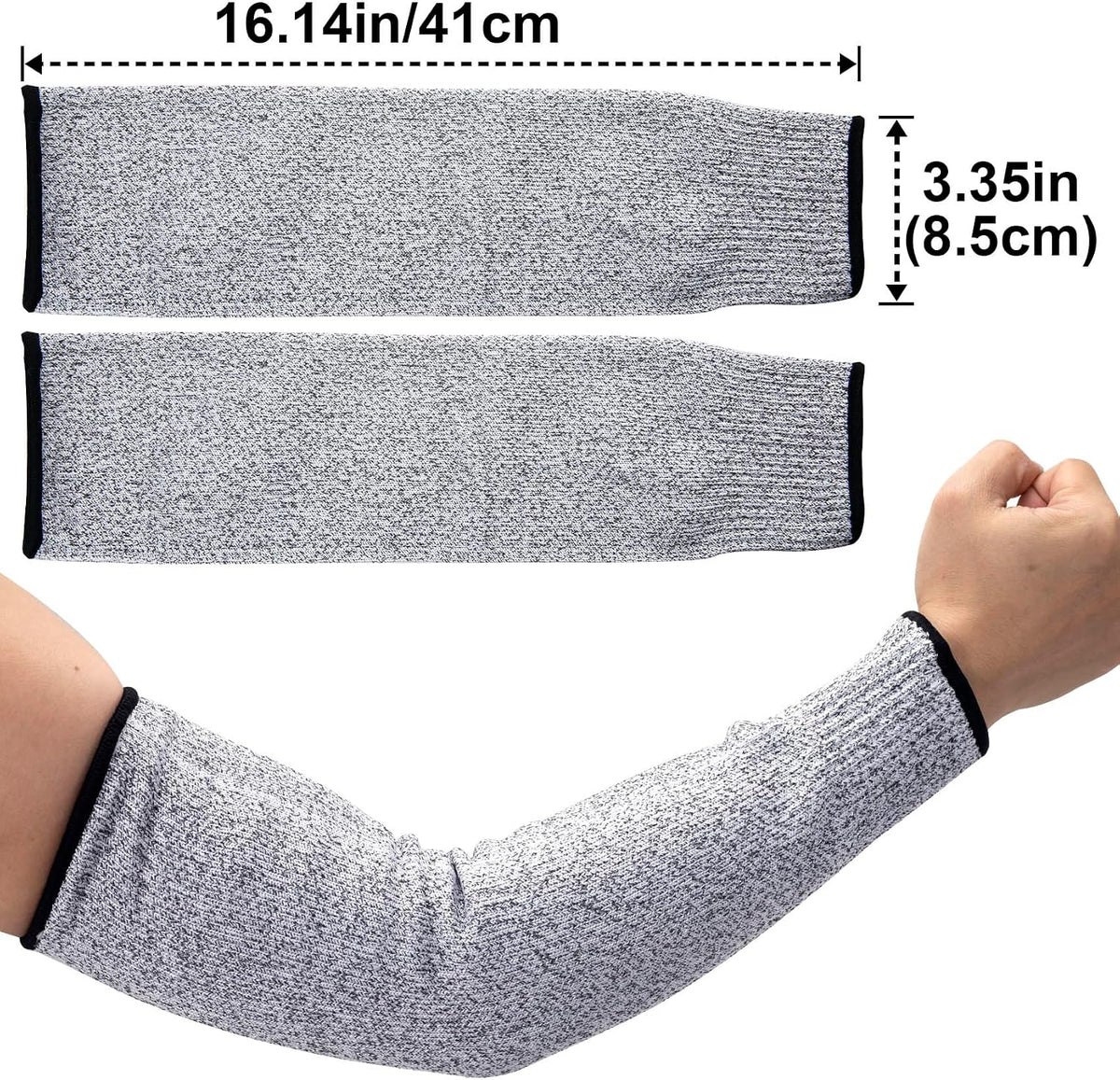 Cut Resistant Sleeves for Arm Protection, Gardening Sleeves, Dog Bite Safety Arm Sleeves