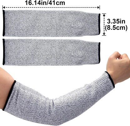 Cut Resistant Sleeves for Arm Protection, Gardening Sleeves, Dog Bite Safety Arm Sleeves