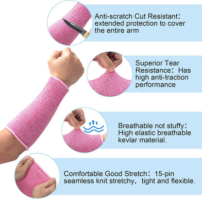 Cut Resistant Sleeves for Arm Protection, Gardening Sleeves, Dog Bite Safety Arm Sleeves