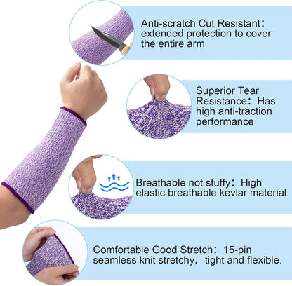 Cut Resistant Sleeves for Arm Protection, Gardening Sleeves, Dog Bite Safety Arm Sleeves