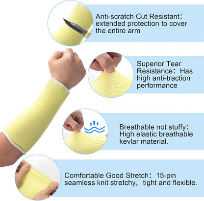 Cut Resistant Sleeves for Arm Protection, Gardening Sleeves, Dog Bite Safety Arm Sleeves