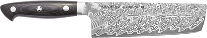 KRAMER EUROLINE Damascus Collection 6.5-inch Razor-Sharp German Nakiri Knife, Made in Company-Owned German Factory with Special Formula Steel perfected for almost 300 Years