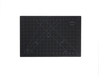 Double Sided Self Healing Cutting Mat - Thick and Durable Vinyl Rotary Cutting Mat for Sewing & Scrapbook Paper Cutting Mat (09"x 12")