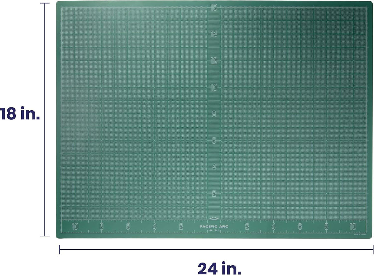 Double Sided Self Healing Cutting Mat - Thick and Durable Vinyl Rotary Cutting Mat for Sewing & Scrapbook Paper Cutting Mat (09"x 12")