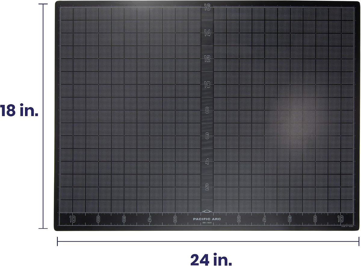 Double Sided Self Healing Cutting Mat - Thick and Durable Vinyl Rotary Cutting Mat for Sewing & Scrapbook Paper Cutting Mat (09"x 12")