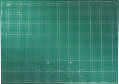 Double Sided Self Healing Cutting Mat - Thick and Durable Vinyl Rotary Cutting Mat for Sewing & Scrapbook Paper Cutting Mat (09"x 12")