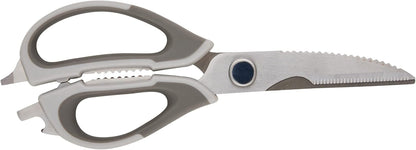 Rachael Ray Cutlery Japanese Stainless Steel Knives Set with Sheaths, 6-Inch Utility Knife and 5-Inch Serrated Utility Knife, Gray