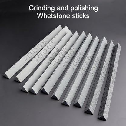 Sharpening Stone Sticks,8pcs Square Green Carbon Oilstone Sanding Bar for sharpening cutting tools, Honing Steel Tool (5.9 * 0.47 * 0.47Inch)