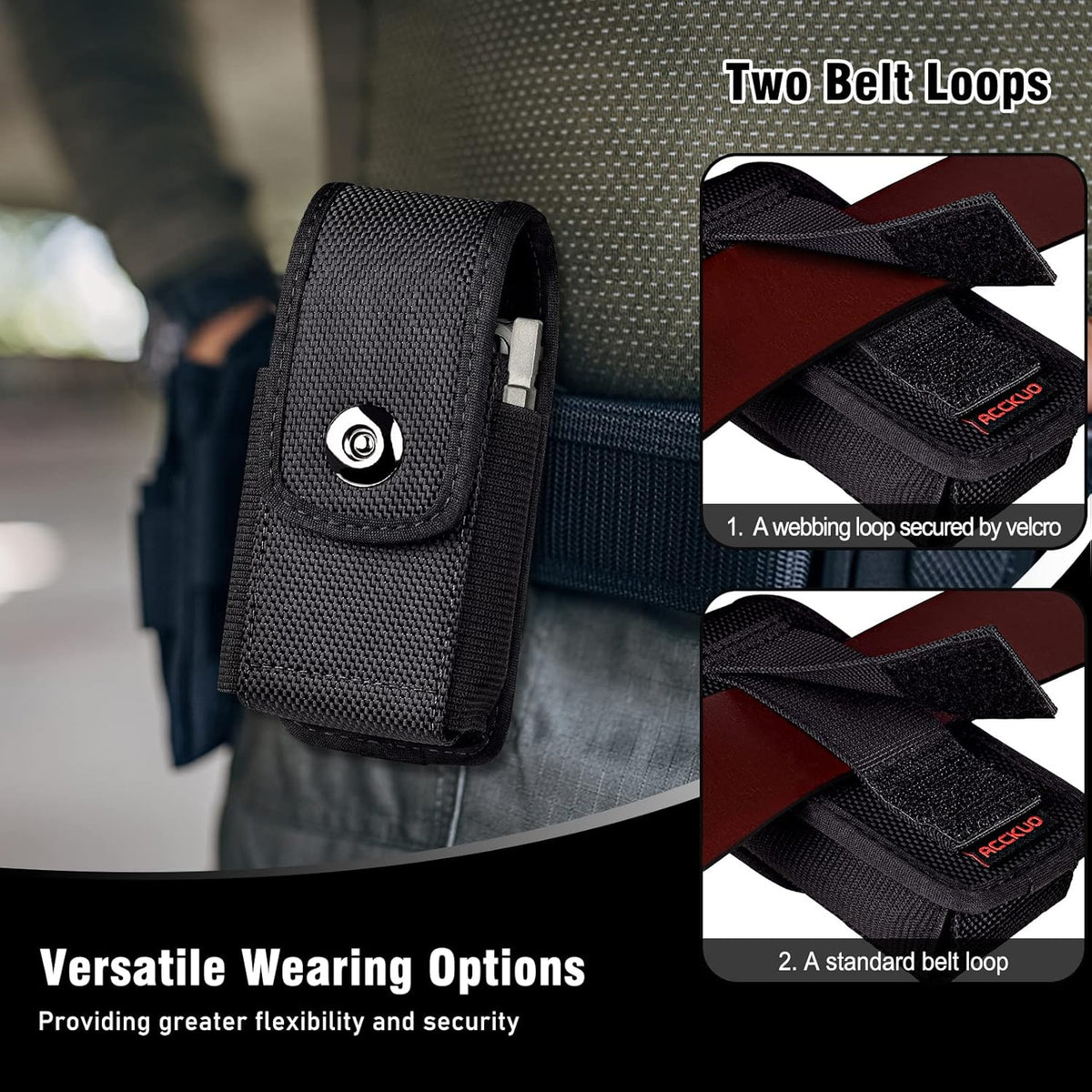 Multitool Sheath Compatible with Leatherman EDC Belt Organizer Tool Holster Pouch, Black