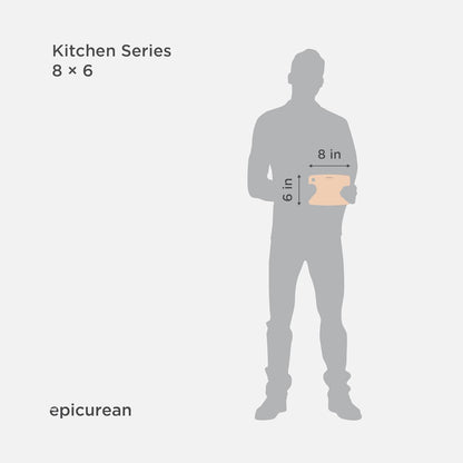 Kitchen Series Cutting Board, 11.5-Inch × 9-Inch, Natural