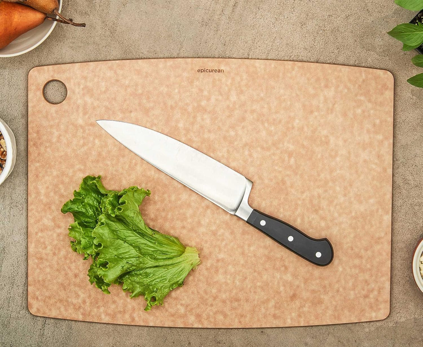 Kitchen Series Cutting Board, 11.5-Inch × 9-Inch, Natural