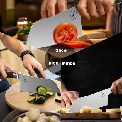 Santoku Knife 7 Inch Japanese High Carbon Stainless Steel Chef Knife